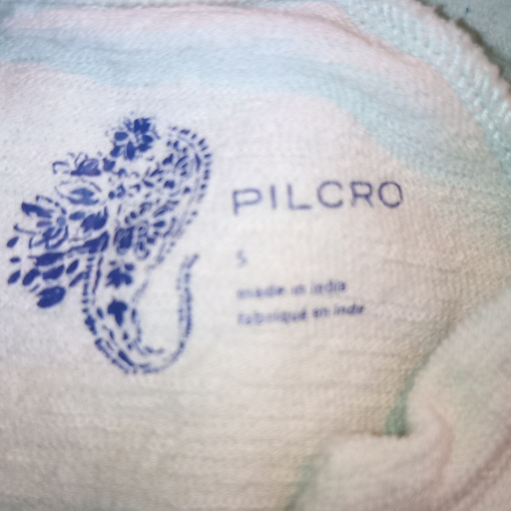 Anthropologie Pilcro Long Sleeve Baby Doll Top Sz. Small Mint Green - Picture 8 of 8